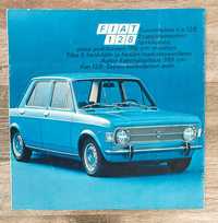 Fiat 128 - folder, prospekt, broszura