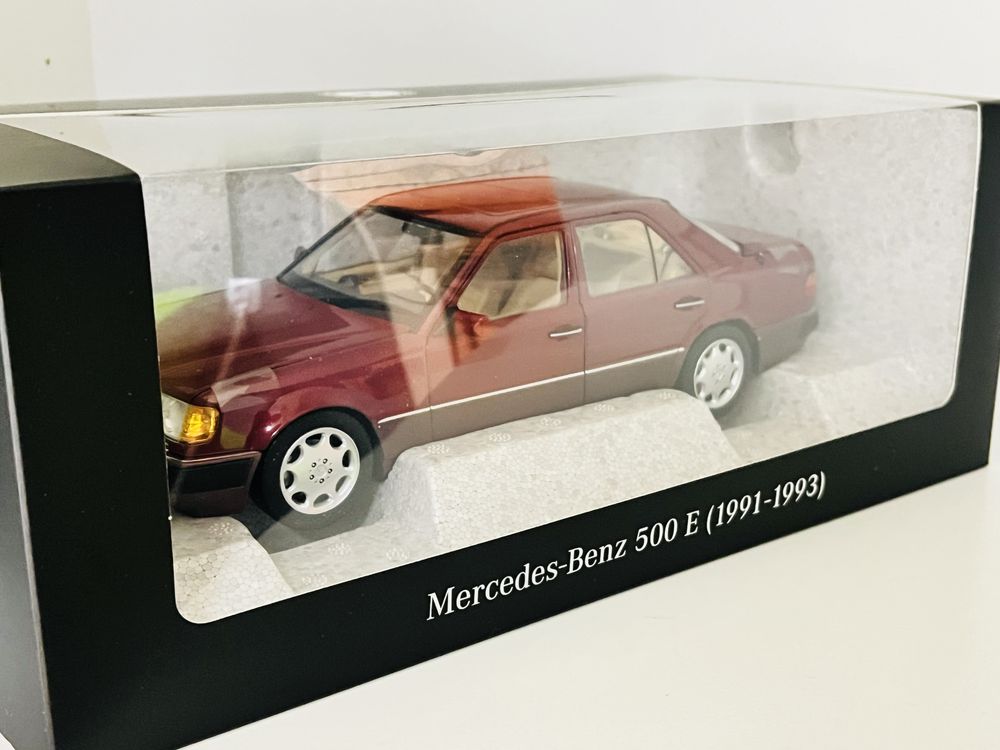 Mercedes-Benz 500E W124 full open wersja dealerska Norev 1/18