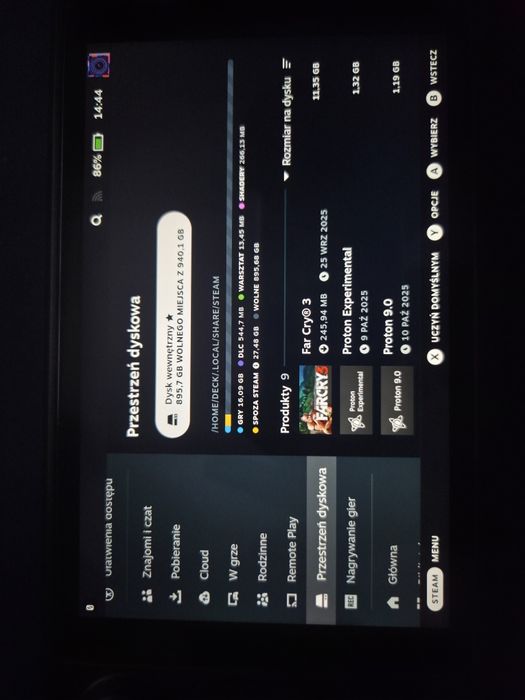 Steam Deck LCD 1000GB nowy dysk nvme