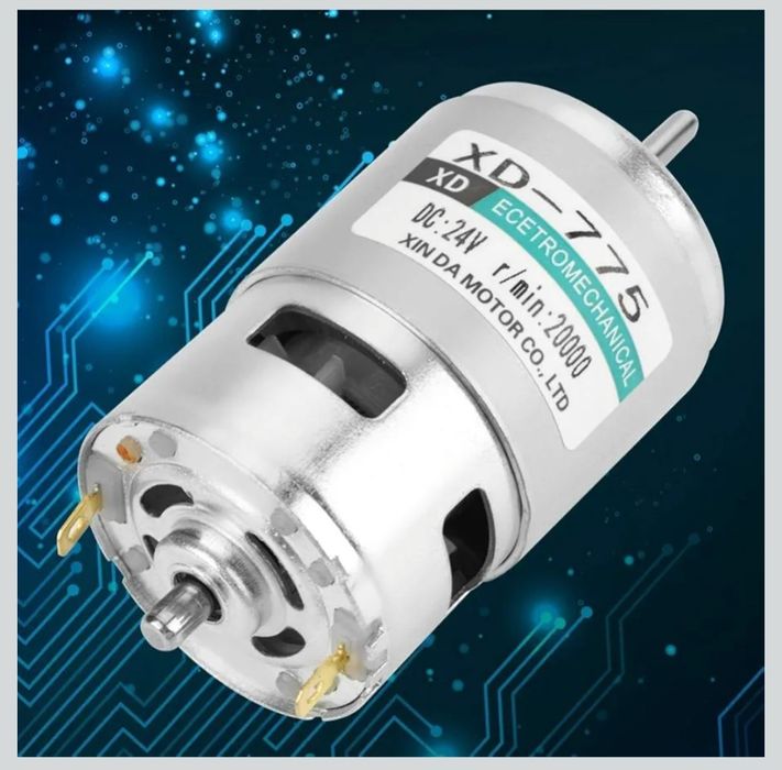 Silnik prądu stałego, XD-775 12 V / 24 V cichy silnik do wiertarki