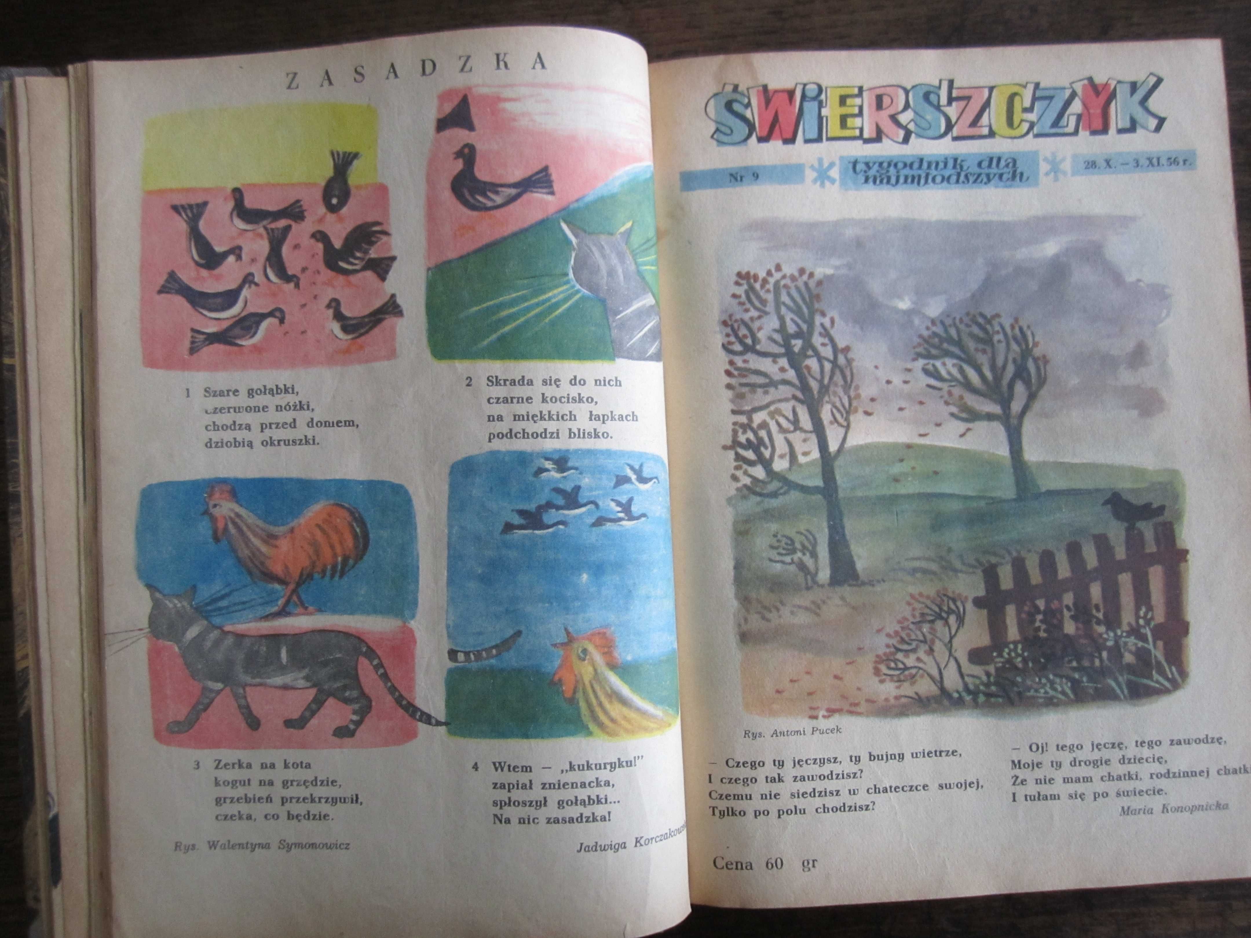 Unikalne "ŚWIERSZCZYKI" - roczniki  1957 - 1958