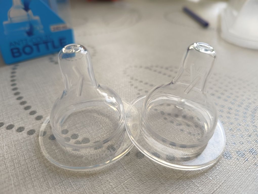 Smoczki od butelki Canpol babies 2 sztuki nowe