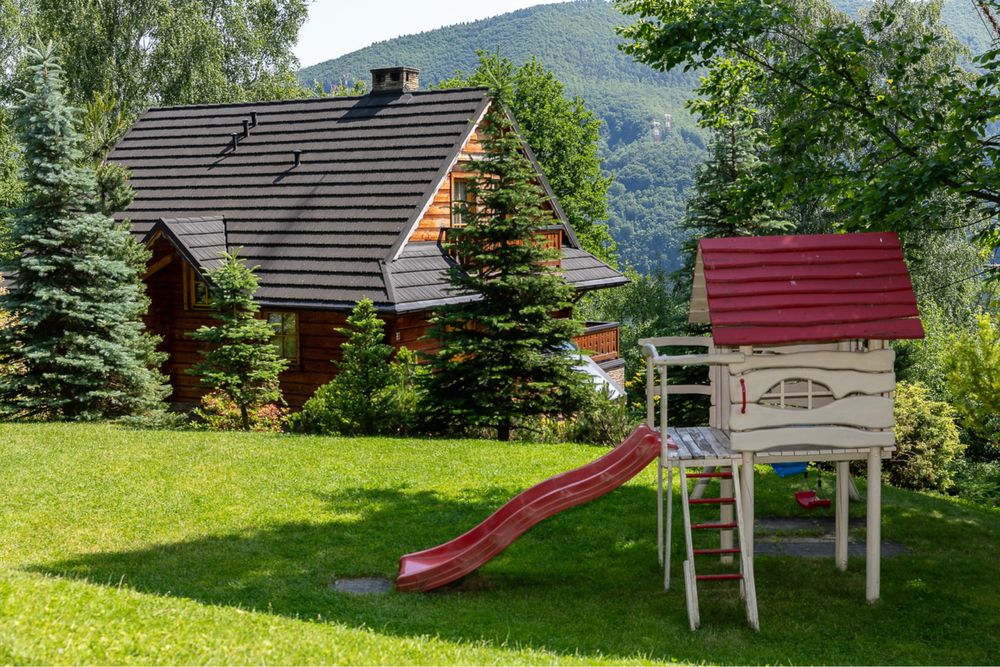 Dom z bali w górach BALIA BASEN WEEKEND WAKACJE jezioro