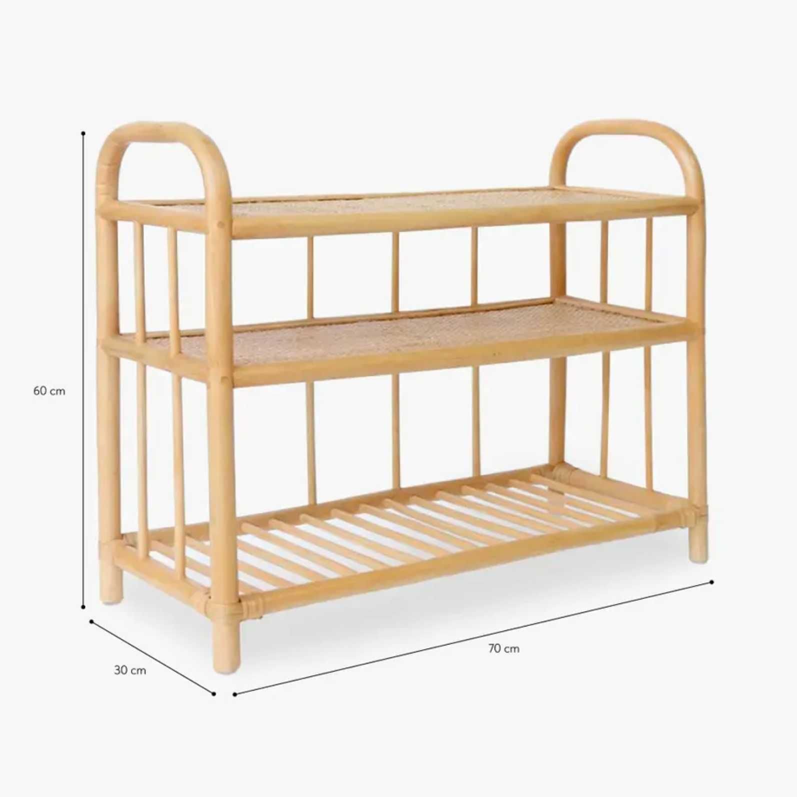 Estante rattan 70x30x60 cm Gato Preto