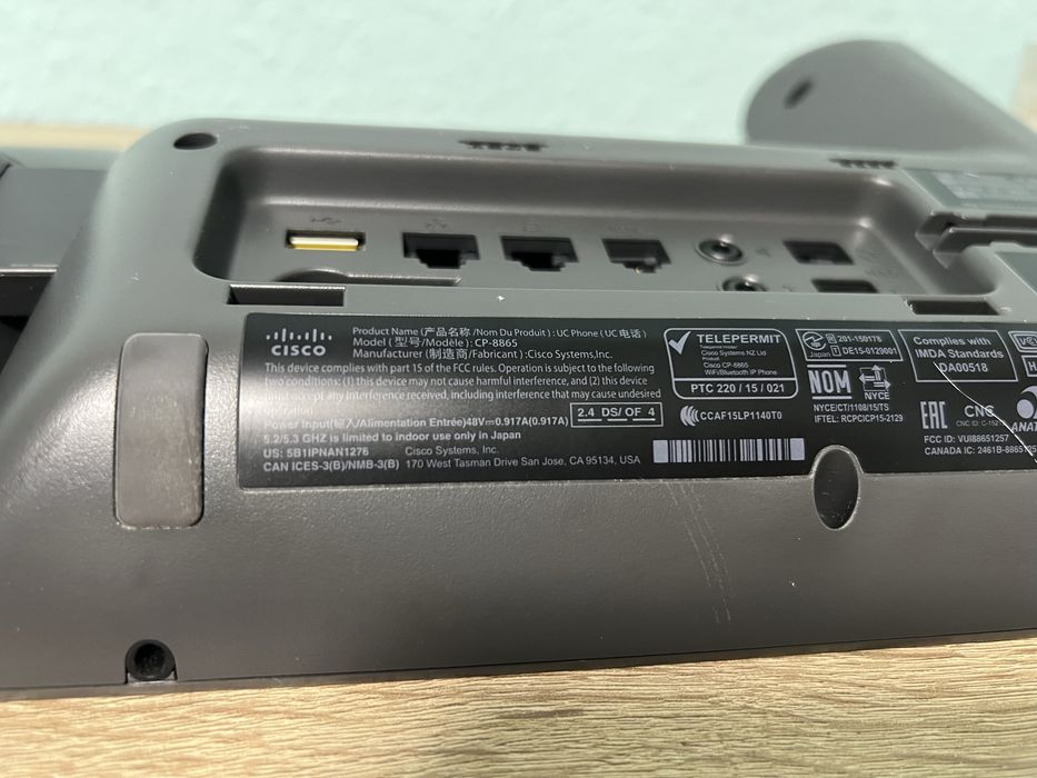 #1721 Cisco CP-8865 CP-8800 telefon VoIP