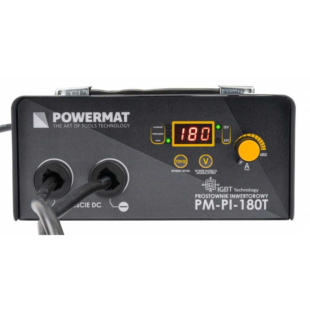 POWERMAT Prostownik Inwertorowy Akumulator Z Rozruchem 180a 12/24V 30a