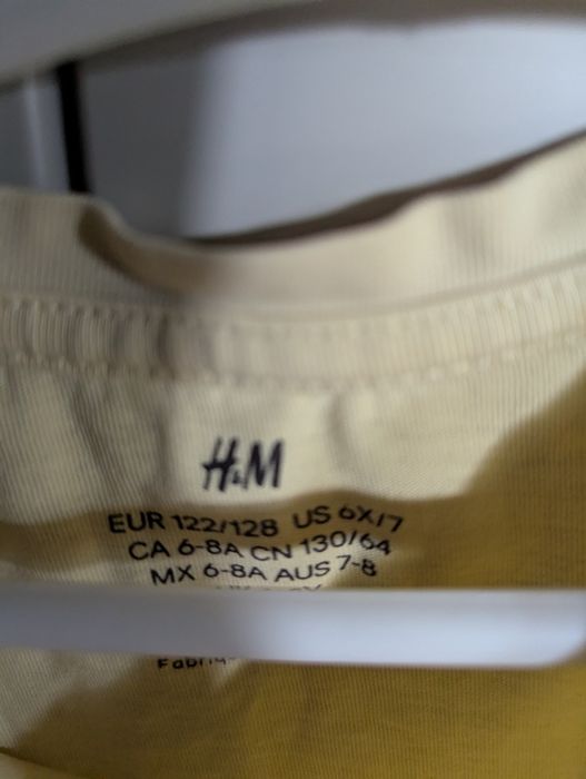 Urocza bluzka z króliczkiem 122/128 h&m