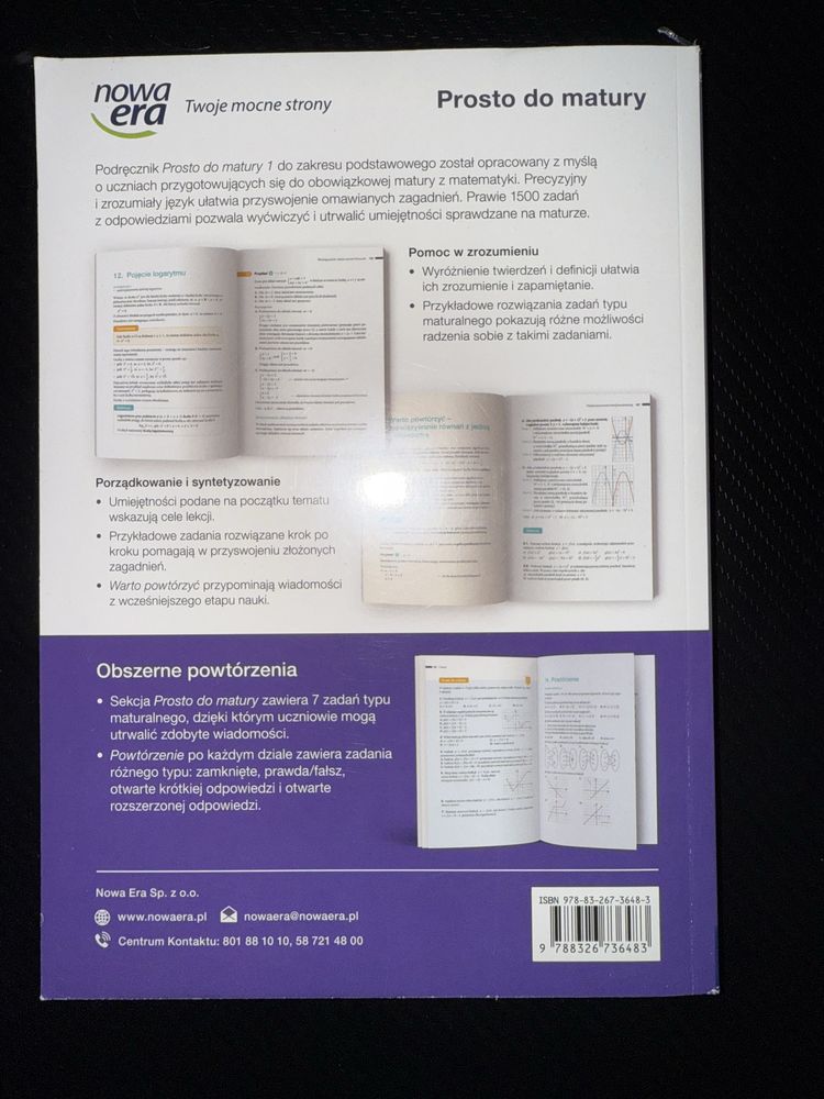 Podręcznik Prosto do matury matematyka 1 klasa