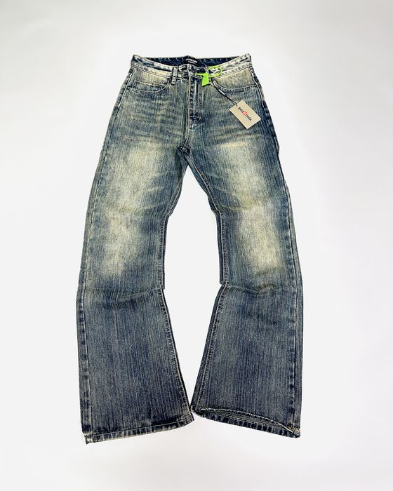 Джинсы штаны Balenciaga jeans flared opium archive erd washed M-L