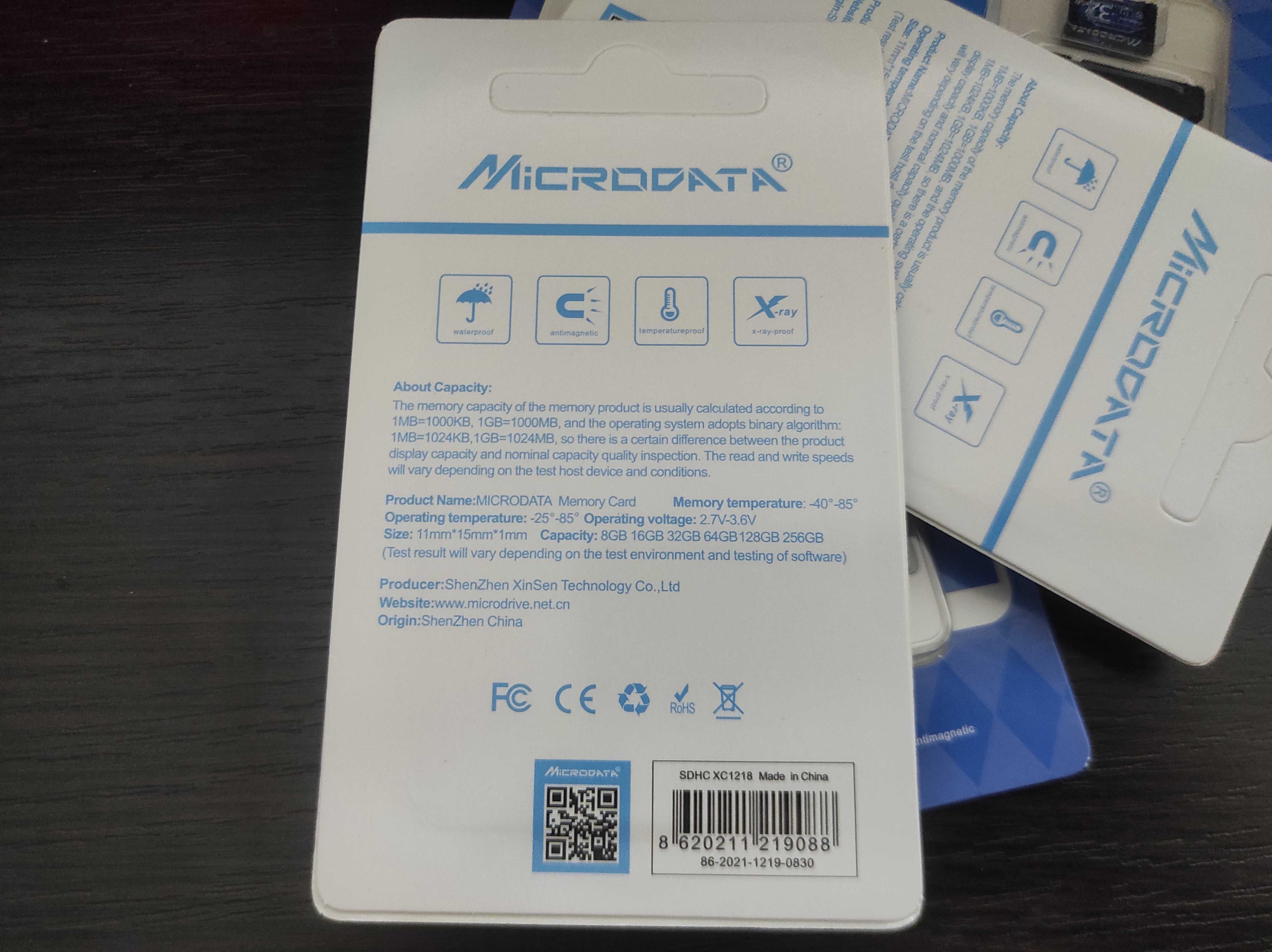 karta pamięci micro cd marki microdata pojemność 32 gigabajty - 3 szt.