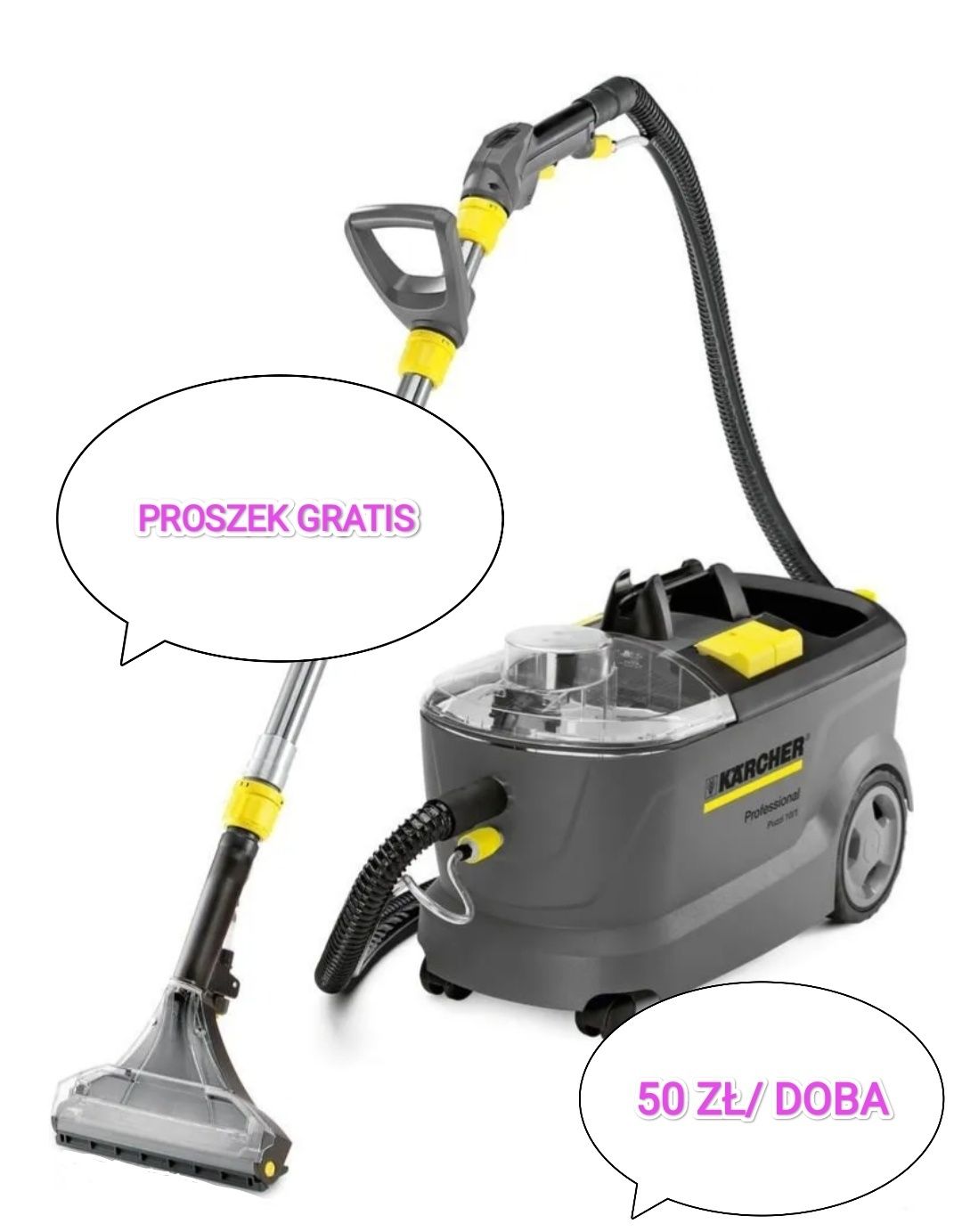 Wynajem odkurzacza piorącego Karcher Puzzi 10/1