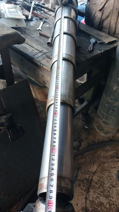 Гидроцилиндр новый 3 штоковый 2ПТС4, 5 штоковый Зил после реставраци