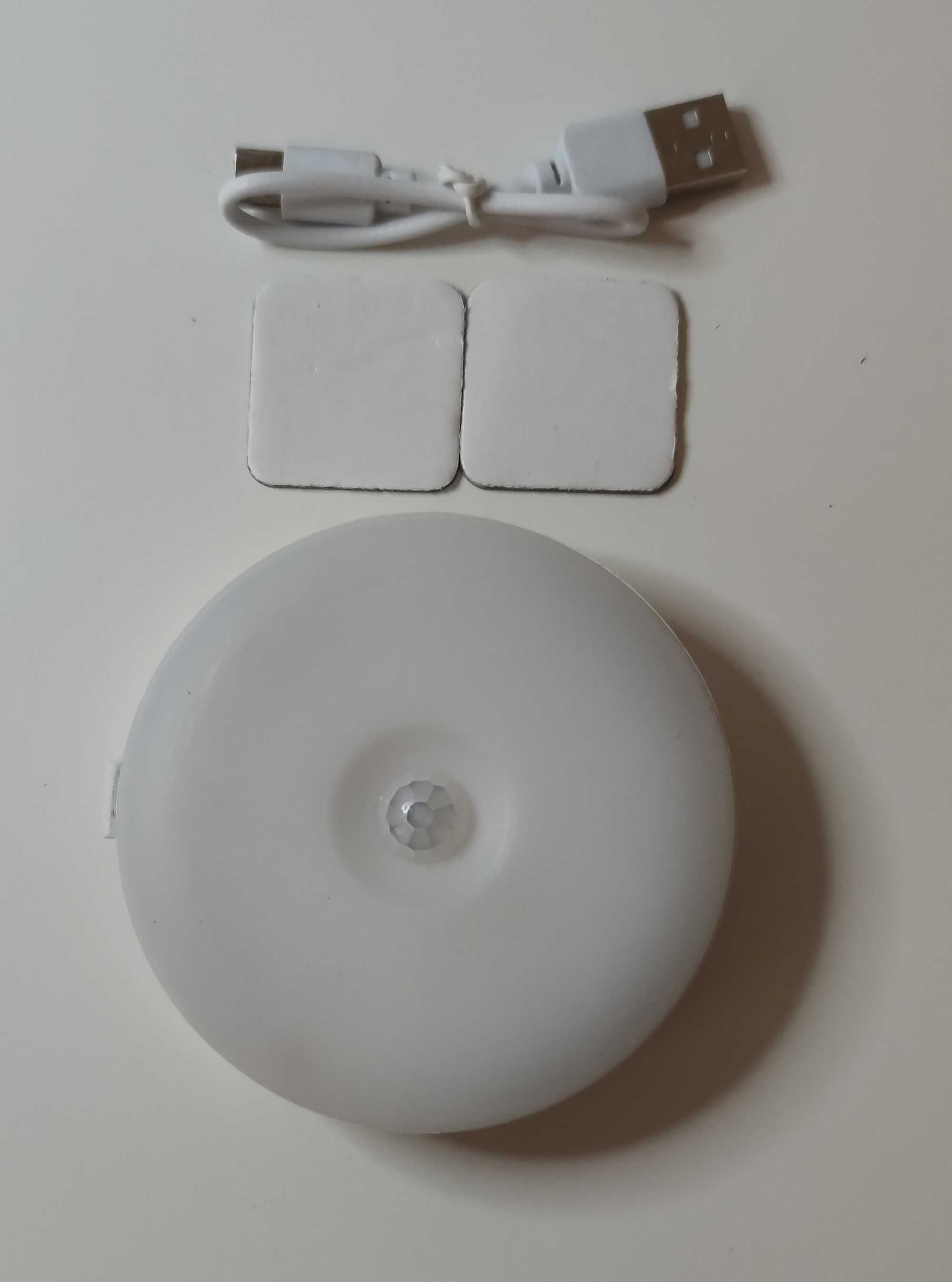 3x Lampka Nocna LED Bezprzewodowa Czujnik Ruchu Zmierzchu USB Magnez