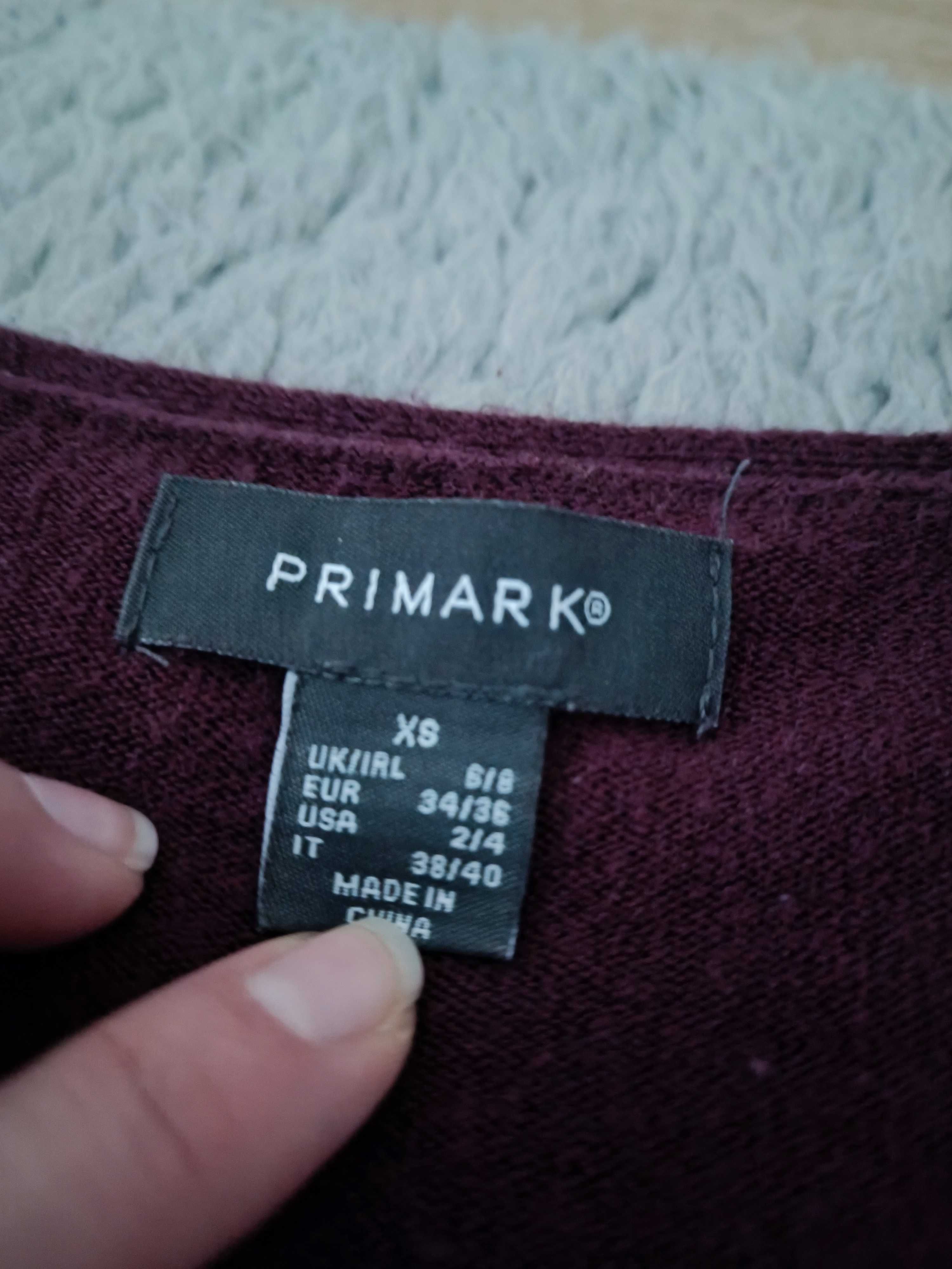 Sweter fioletowy śliwkowy r XS damski