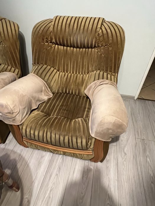 Sofa i dwa fotele komplet