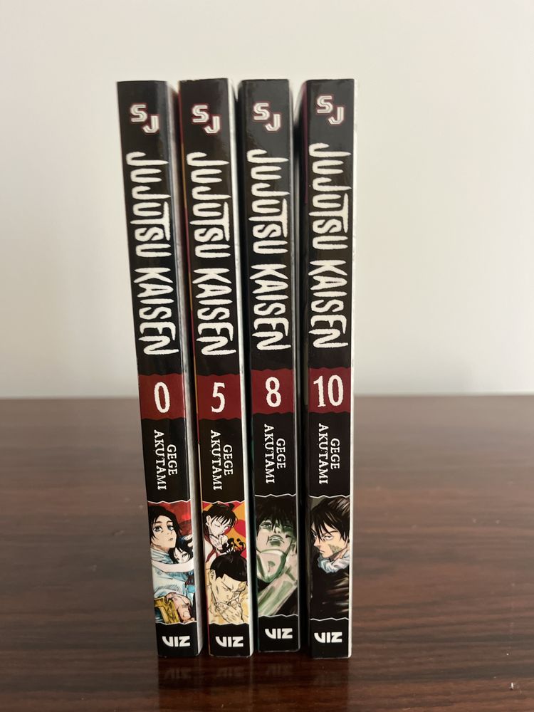 Manga- Jujutsu Kaisen Vol. 0,5,8,10