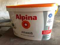 Farba  akrylowa wewnętrzna  biała Alpina 10litrow(dulux,magnat,beckers