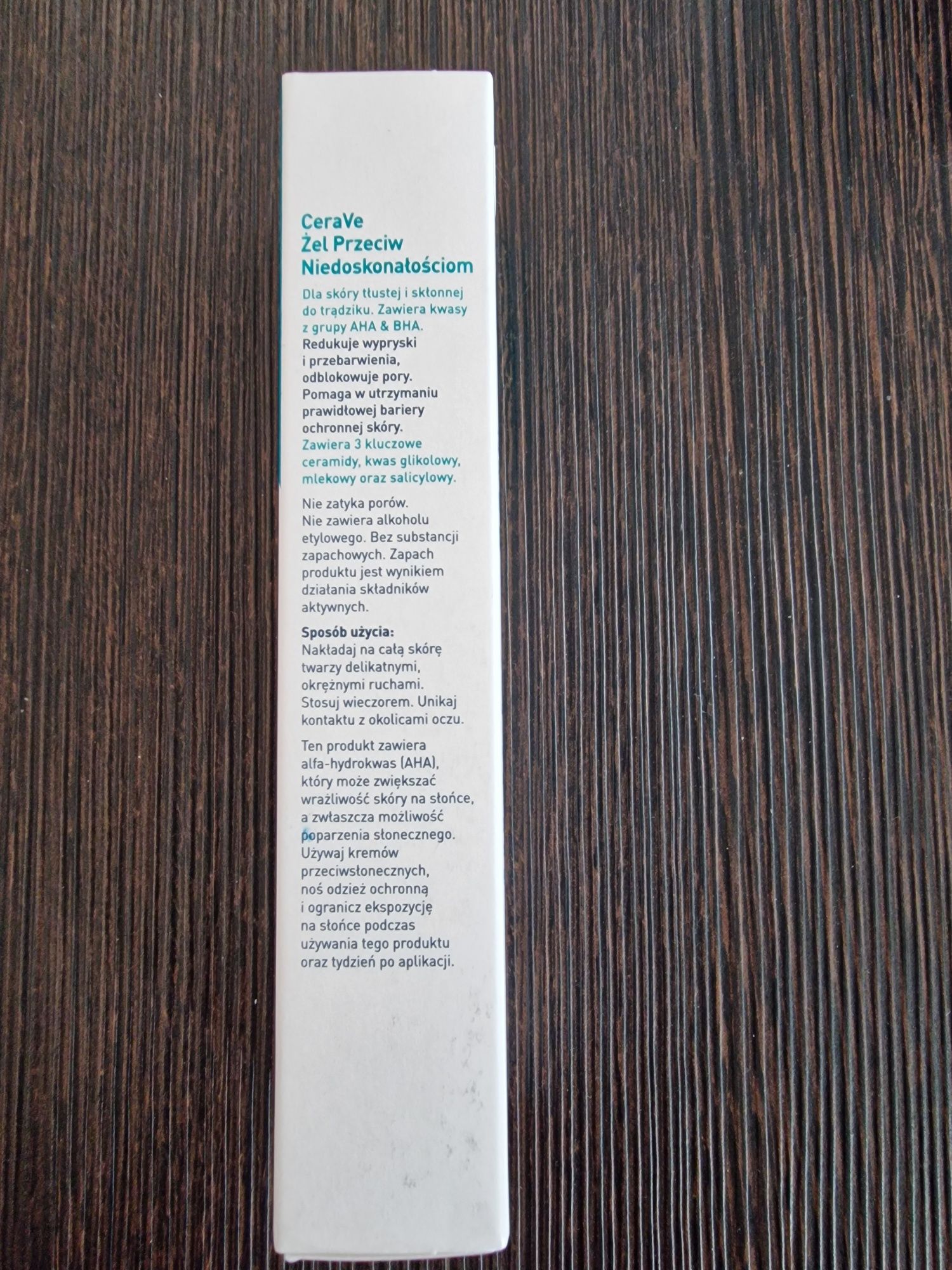 CeraVe żel przeciw niedoskonałościom