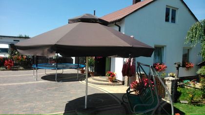 Szycie nowego poszycia na parasol ogrodowy, huśtawkę, markizę !