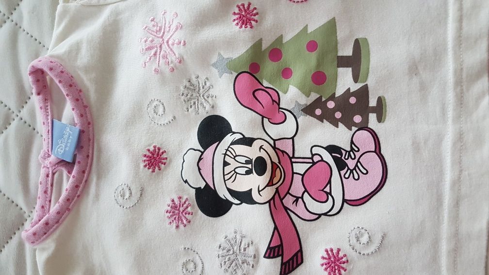 Dres dresik bluzeczka spodenki myszka Minnie Disney r. 68 stan bdb