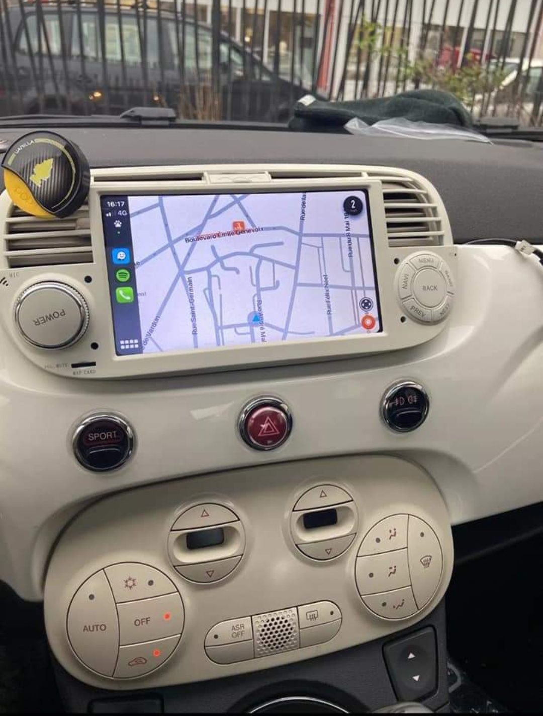 Rádio Android 12 com GPS Fiat 500 (Artigo Novo)