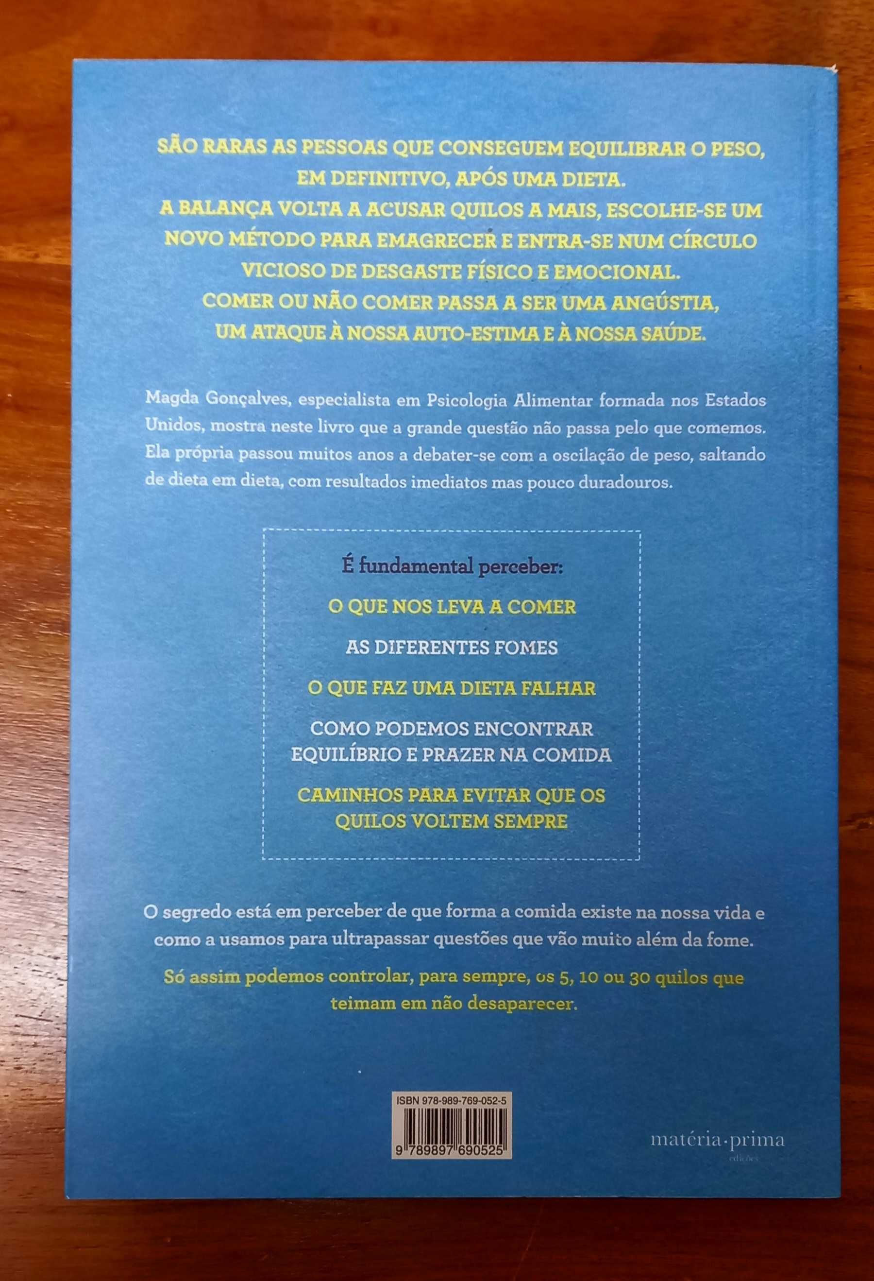 Livro Vencer a Batalha com a Comida - Magda Gonçalves - Muito bom!