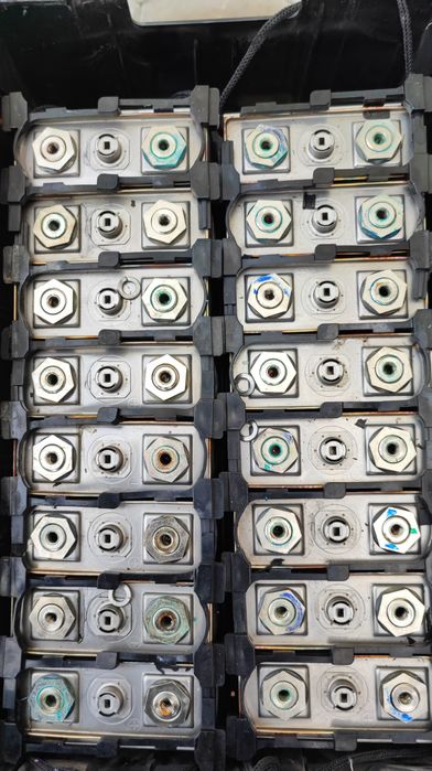 Baterias de NiMH provenientes de uma mota elétrica Vectix VX1