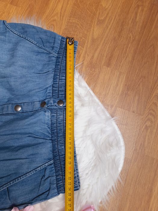 M/38 H&M Niebieska jeansowa krótka spódnica