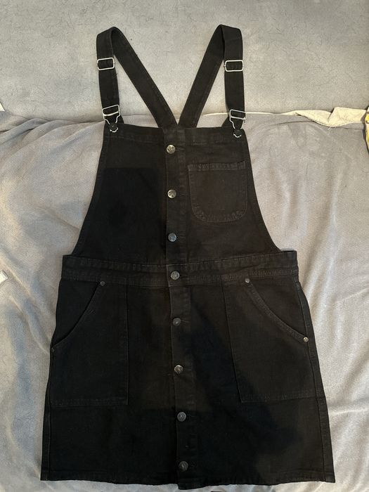 Сарафин джинсовый чёрный