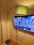 Duza turkusowa lampa