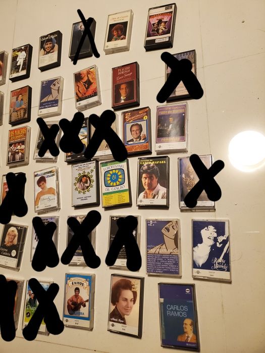 Cassetes de música antigas