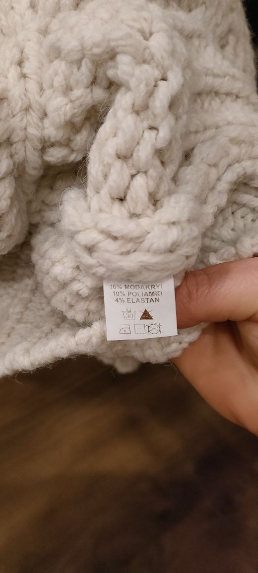 Sweter gruby i ciepły xxl