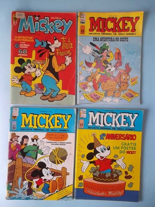 MICKEY - edição portuguesa - 18 revistas desde o Nº 1