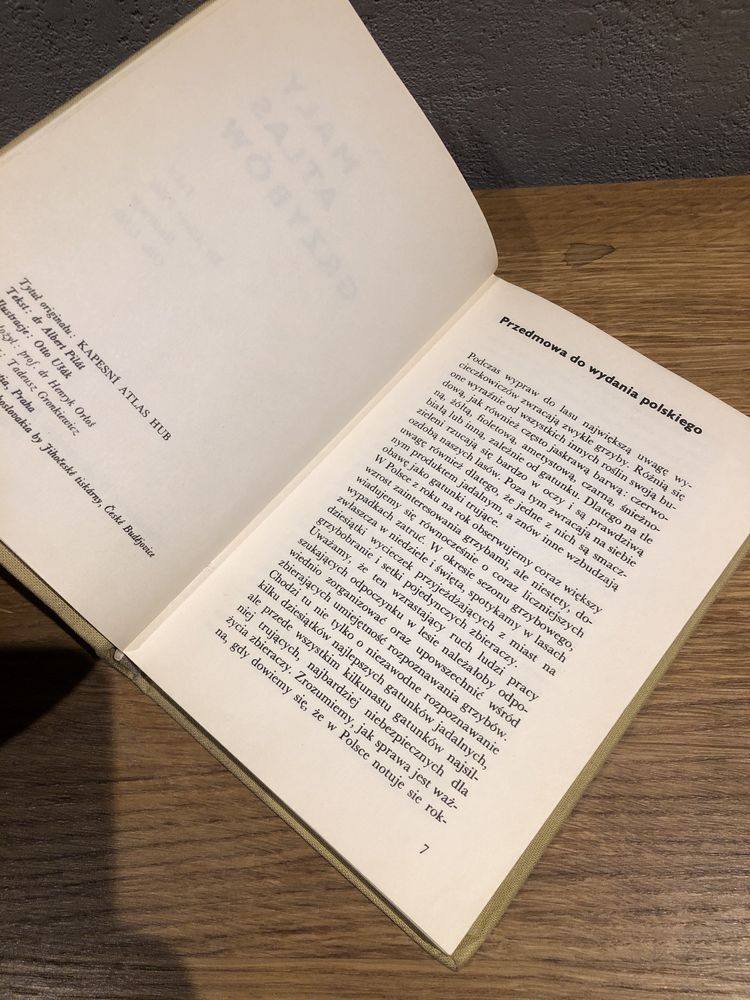 Mały atlas grzybów książka 1972 antykwariat