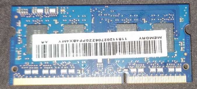 Pamięć ram 4GB DDR3 SODIMM PC3L 12800S 1600MHz