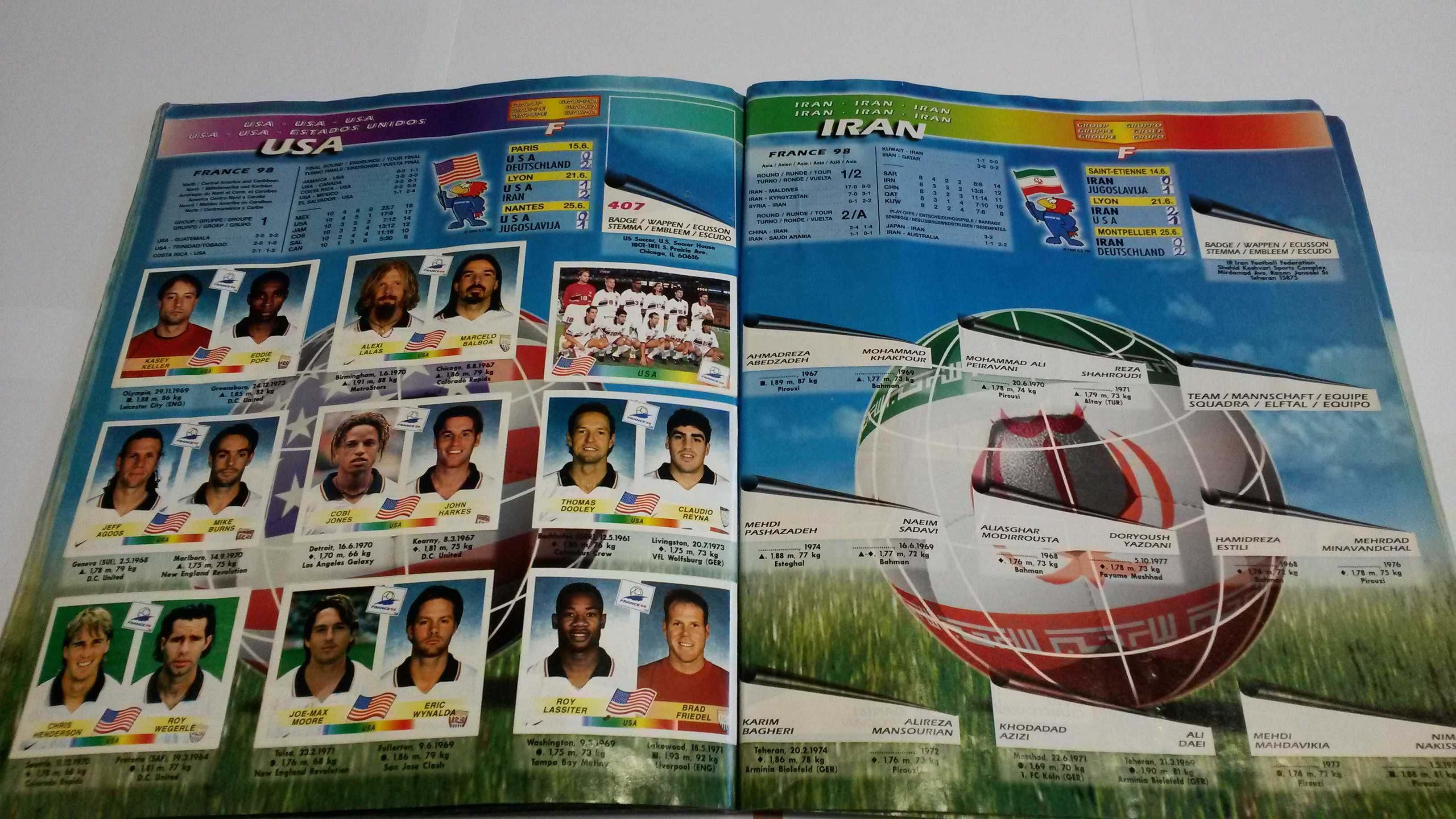 Album Panini World Cup France 98 - unikat, skarb dla kolekcjonerów