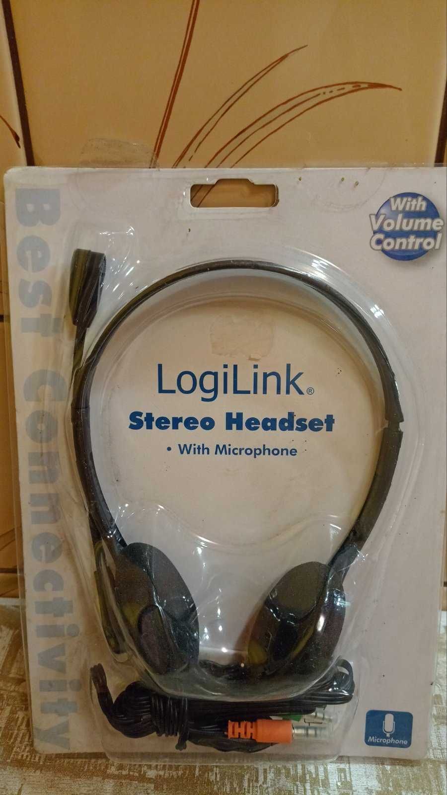 Słuchawki z mikrofonem LogiLink