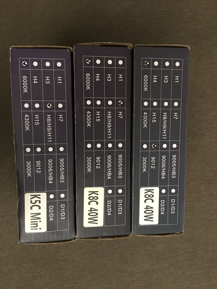 Led лампи DAWNKNIGHT K5C K8C 40W H8 H9 H11 HIR2, 6000K