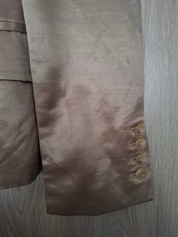 Lśniąca damska marynarka JOOP, rozmiar 38 wełna + jedwab