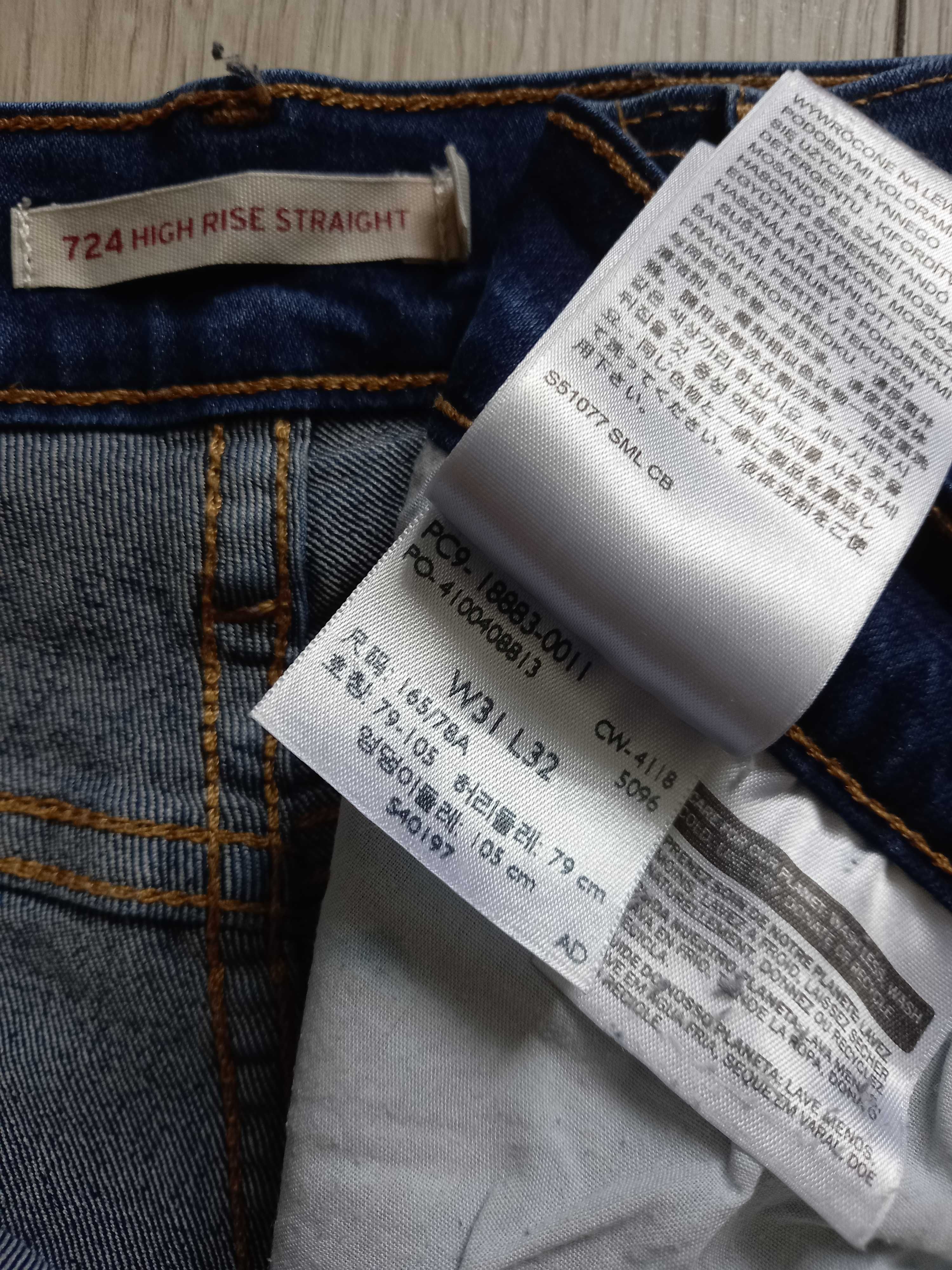 spodnie Levis 724 straight W31  L32