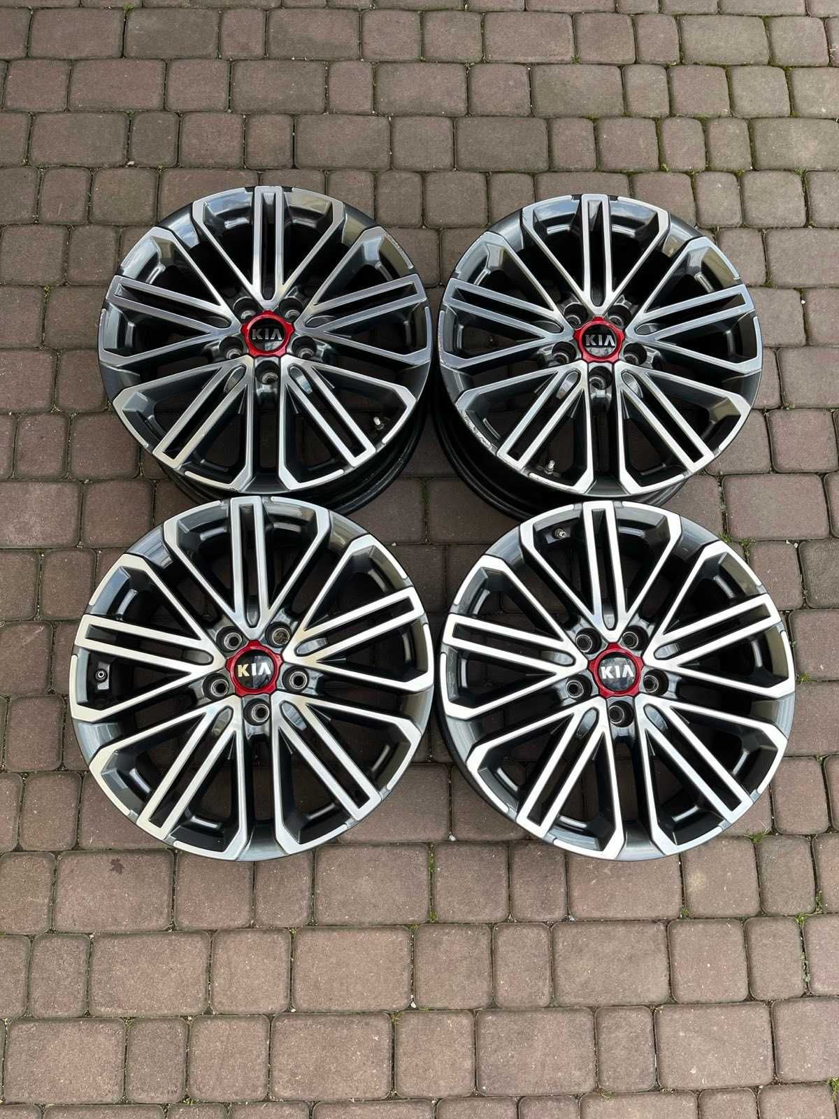 Oryginalne alufelgi Kia 5x114,3 18 CZUJNIK Proceed Ceed Optima Bicolor