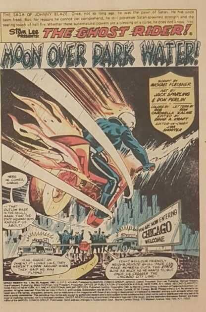 комиксы Ghost Rider #59 / 1981 Marvel Comics