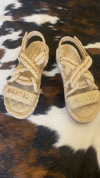 Веревочные сандали женские