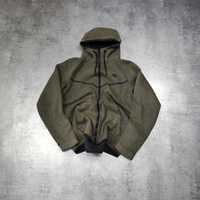 MĘSKA Bluza Rozpinana z Kapturem Khaki Nike Tech Fleece Drill Hoodie