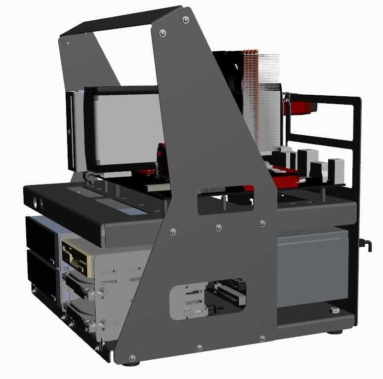 Obudowa P-CASE 8 ATX RAW najlepszy test bench na rynku ! Profesjonalny
