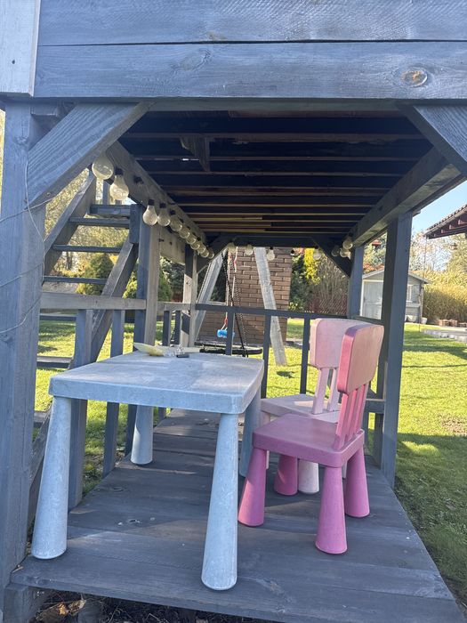 Plac zabaw, drewno, opał