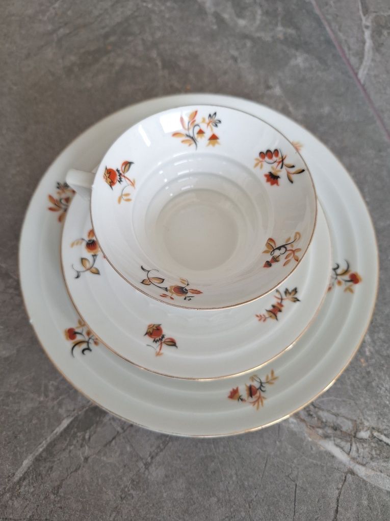 Trio śniadaniowe weimar porcelana