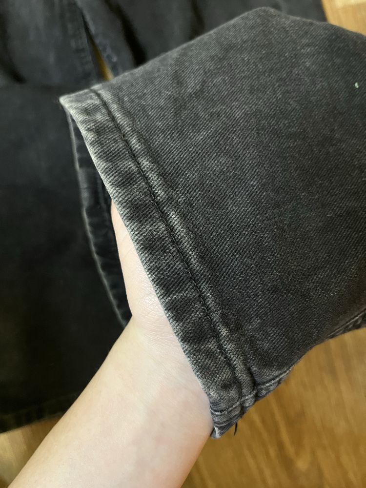 Широкі чорні джинси wide leg