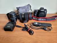 Aparat Canon 6D Mark II + obiektywy + akcesoria
