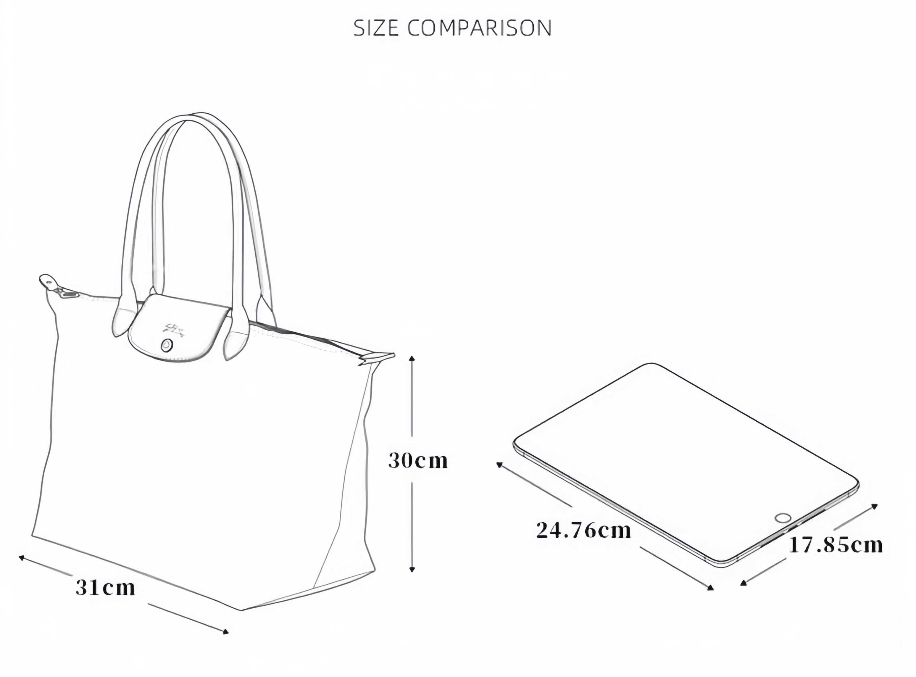 LongChamp Torba torebowa LE PLIAGE ORIGINAL L, Szary jasny